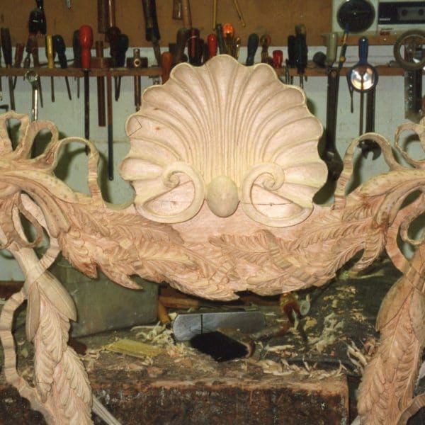Mirror frame under construction