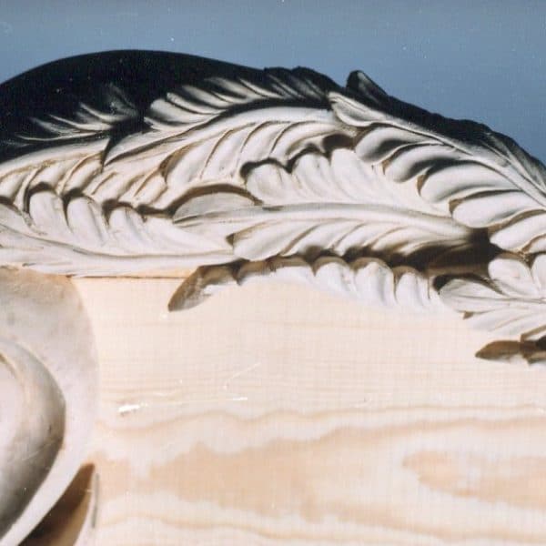 Carved Mirror frame acanthus detail