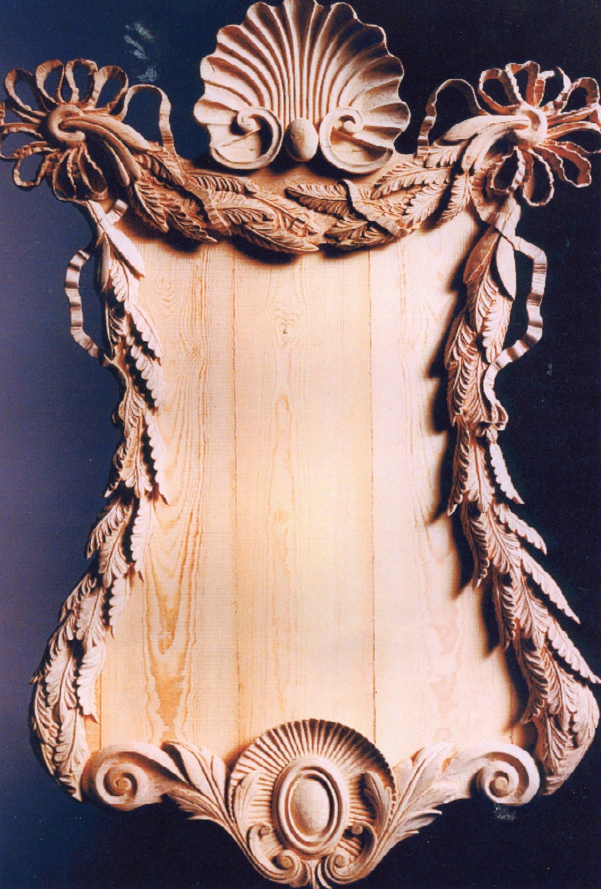 Mirror frame with back board