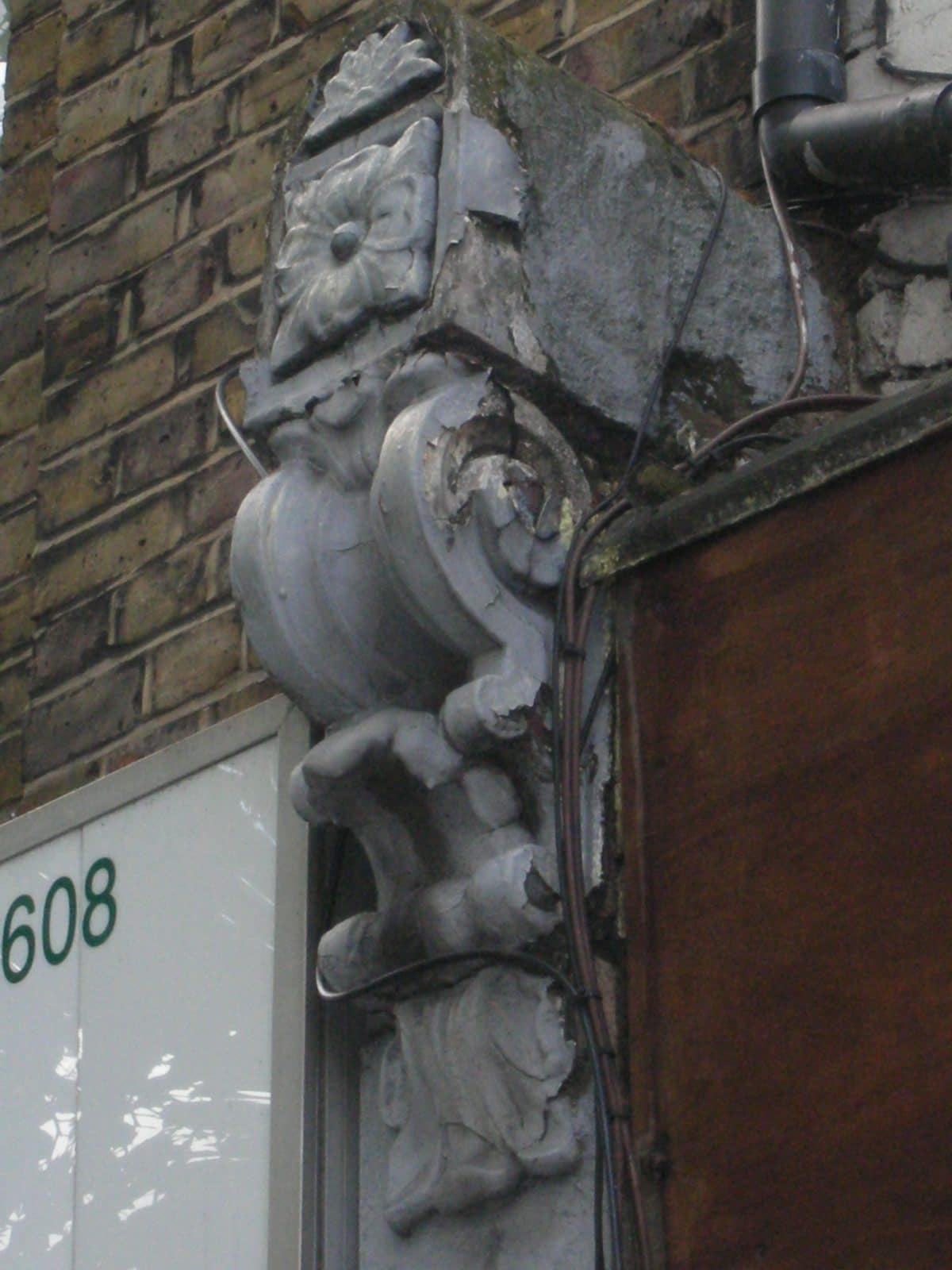Original Corble on Grade II Listed building