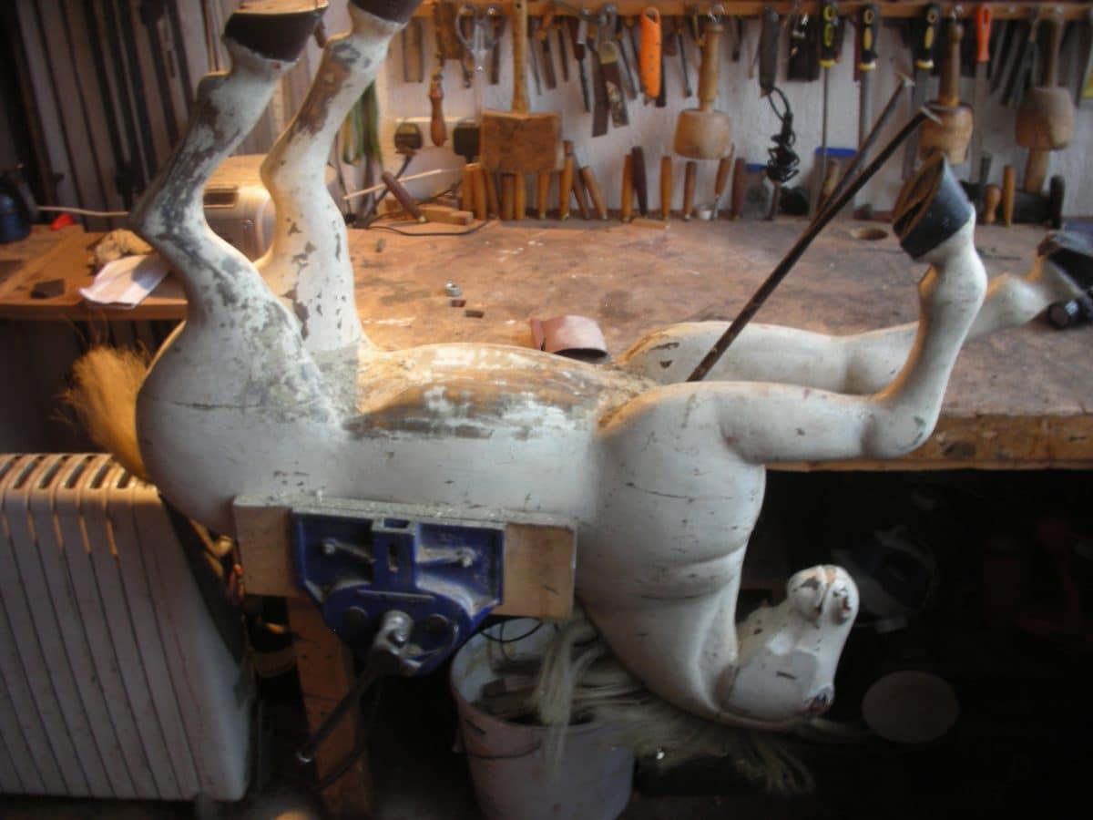 Restoration of antique rocking horse